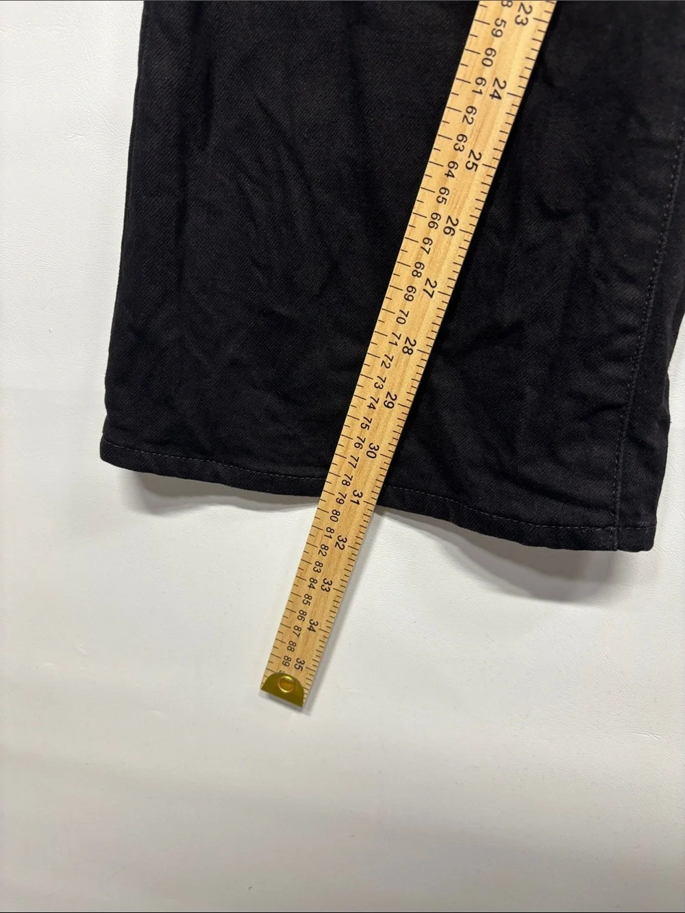 ✨GAP Denim 70s Flare Jeans Black Retro Wide Leg Women’s Jeans Black Size 10/30R - Picture 14 of 15